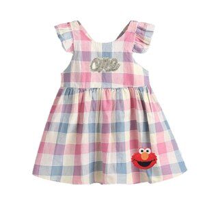 Elmo Dress girl Cookie Monster outfit First Birthday Clothes Sesame Street Dress